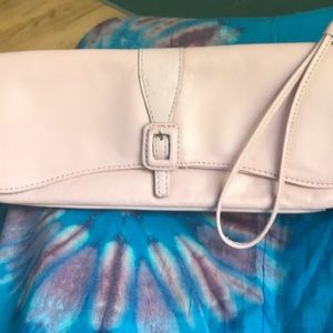 Worthington NWOT pink Lambskin Leather Clutch